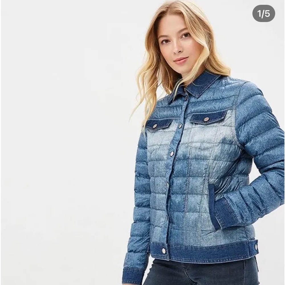 Guess Los Angeles Denim puffer jacket - Picture 2 of 13